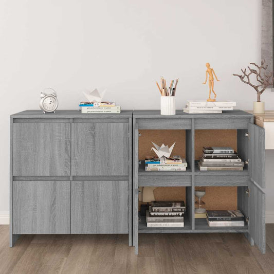 Sideboard | Grey Sonoma | Engineered Wood |  Storage  | Sideboard