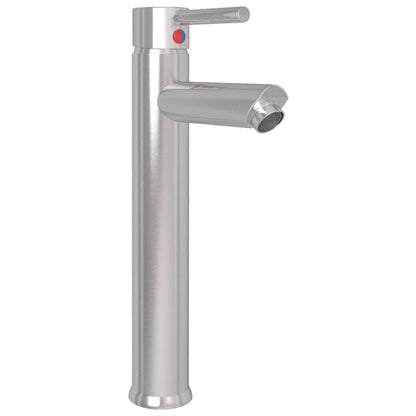 Bathroom Sink with Tap and Push Drain Clear Tempered Glass