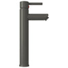 Bathroom Sink with Tap and Push Drain Black Tempered Glass