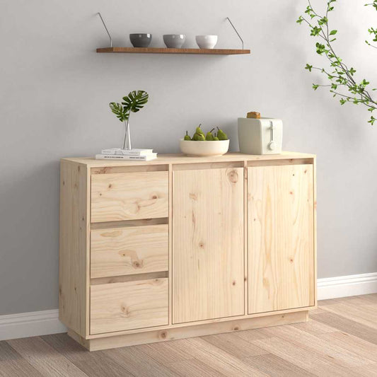 Sideboard | Natural Wood | Solid Pine Wood | Medium | Sideboard