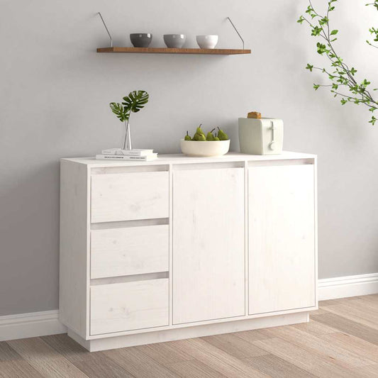 Sideboard | White | Solid pine wood | Medium | Storage | Sideboard