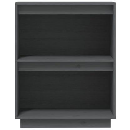 Console Cabinet Grey 60x34x75 cm Solid Wood Pine