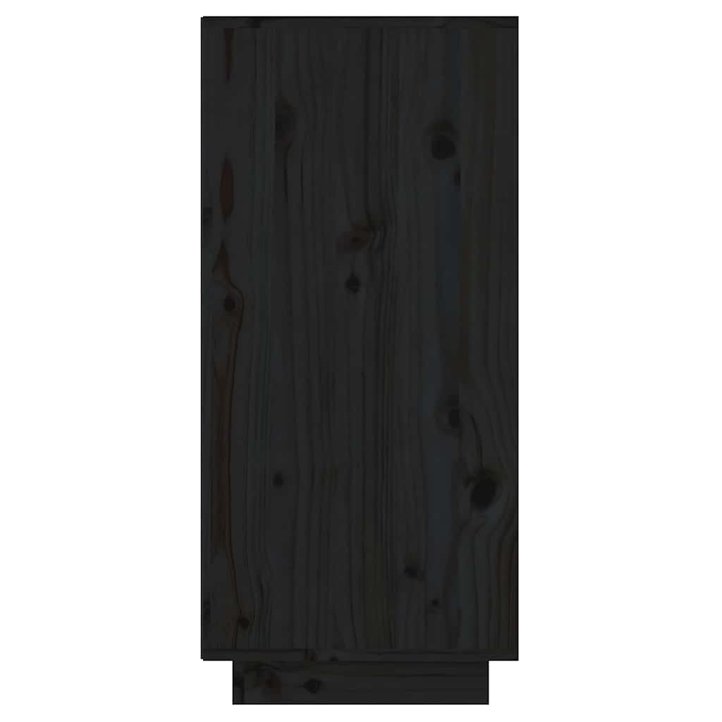 Console Cabinet | Black | Solid Pine Wood | Medium | Console Cabinet