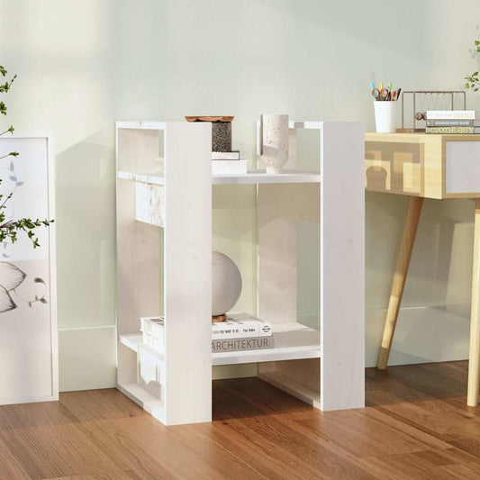 Book Cabinet | White | Solid pine wood | Compact | Book Cabinet
