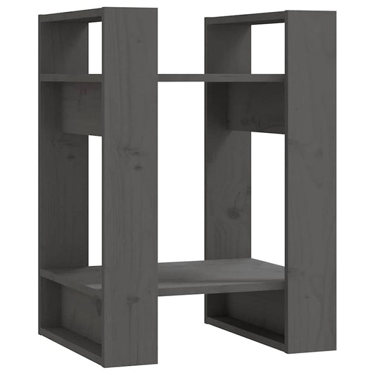 Book Cabinet | Grey | Solid pine wood | Medium | Book Cabinet