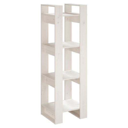 Book Cabinet | White | Solid Pine Wood | Medium | Book Cabinet