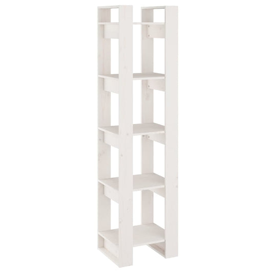 Book Cabinet | White | Solid pinewood | Medium | Book Cabinet