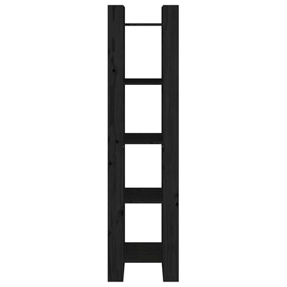 Book Cabinet | Black | Solid Pine Wood | Medium | Book Cabinet