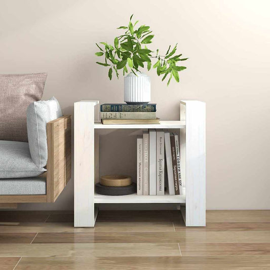 Book Cabinet | White | Solid pine wood | Compact | Book Cabinet