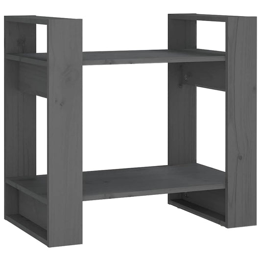 Book Cabinet | Grey | Solid pinewood | Medium | Book Cabinet