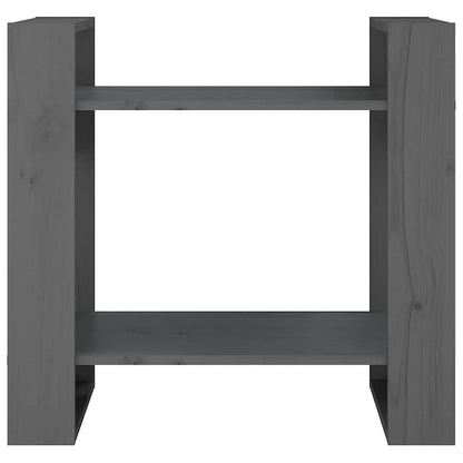 Book Cabinet/Room Divider Grey 60x35x57 cm Solid Wood Pine