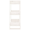 Book Cabinet/Room Divider White 60x35x91 cm Solid Wood Pine