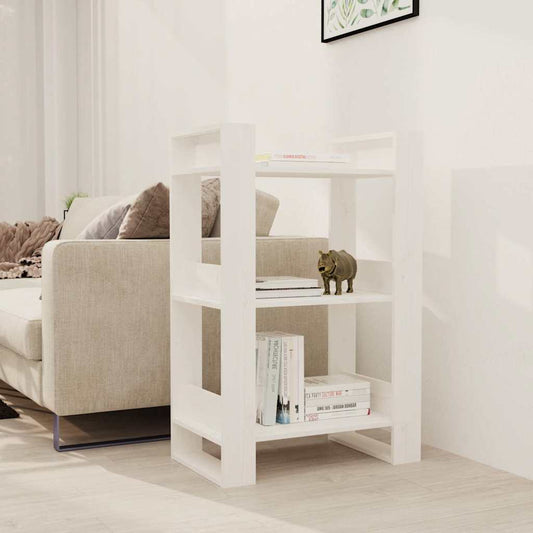 Book Cabinet | White | Solid pine wood | Medium | Book Cabinet