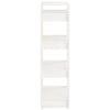 Book Cabinet/Room Divider White 60x35x125 cm Solid Wood