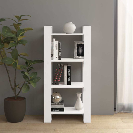 Book Cabinet | White | Solid pine wood | Standard | Book Cabinet