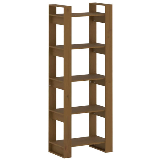 Book Cabinet | Honey Brown | Solid Pine Wood | Medium | Book Cabinet