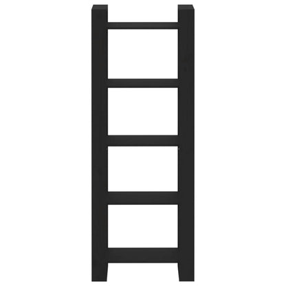 Book Cabinet | Black | Solid pine wood | Medium | Book Cabinet