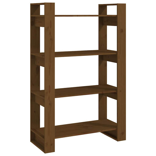Book Cabinet | Honey Brown | Solid Pine Wood | Medium | Book Cabinet