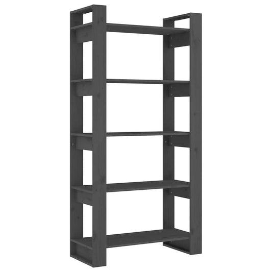 Book Cabinet | Grey | Solid pine wood | Medium | Book Cabinet
