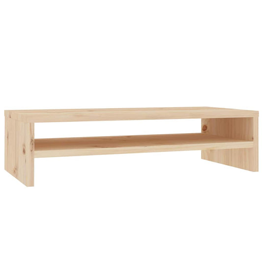 Monitor Stand | Natural Wood | Solid Pine Wood