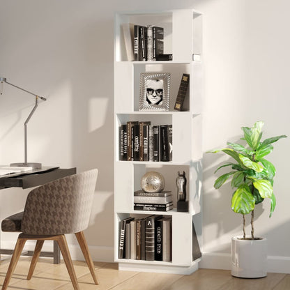 Book Cabinet/Room Divider White 51x25x163.5 cm Solid Wood Pine