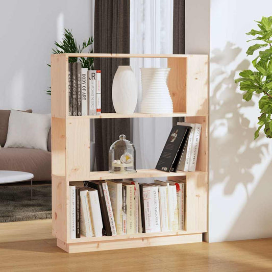 Book Cabinet | Natural Pine | Solid Pinewood | Medium | Book Cabinet