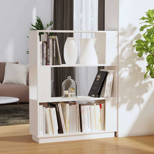 Book Cabinet | White | Solid pine wood | Medium | Book Cabinet