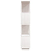 Book Cabinet/Room Divider White 80x25x132 cm Solid Wood Pine