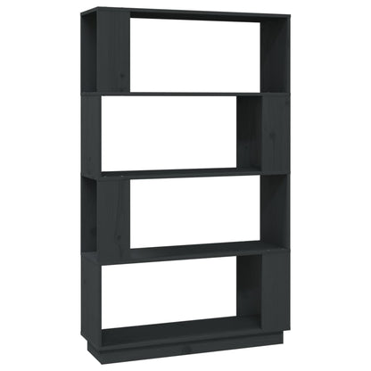 Book Cabinet/Room Divider Grey 80x25x132 cm Solid Wood Pine