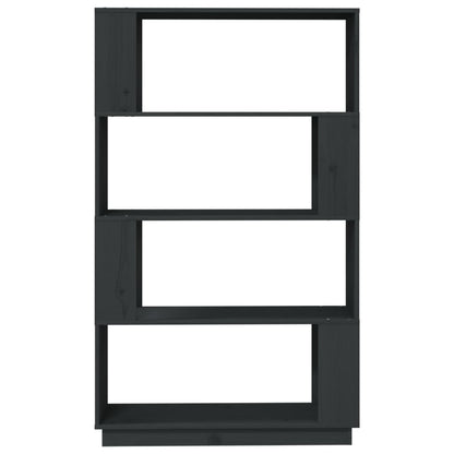 Book Cabinet/Room Divider Grey 80x25x132 cm Solid Wood Pine
