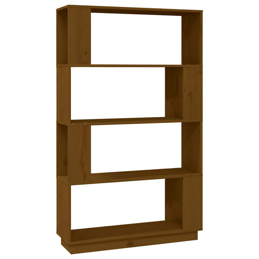 Book Cabinet | Honey brown | Solid pine wood | 132 cm tall, 80 cm wide