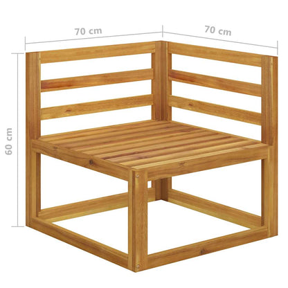 Garden Bench | Dark Grey | Solid acacia wood, 100% polyester fabric