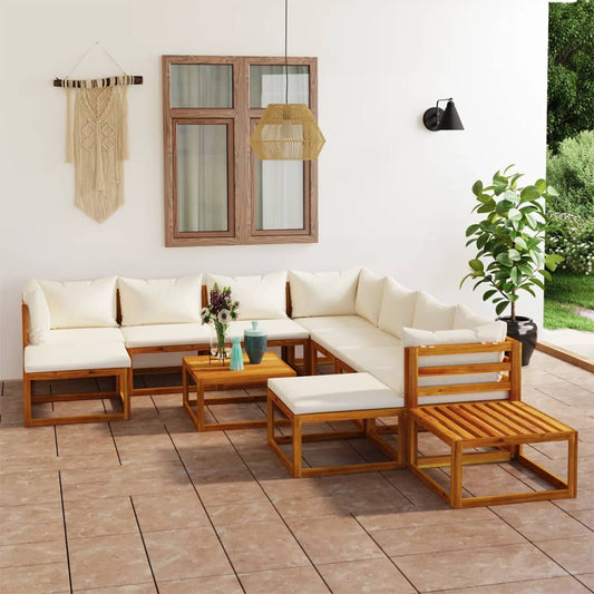 12 Piece Garden Lounge Set with Cushions Solid Wood Acacia (UK/IE/FI/NO only)