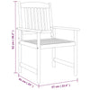9 Piece Garden Dining Set Solid Wood Acacia Grey