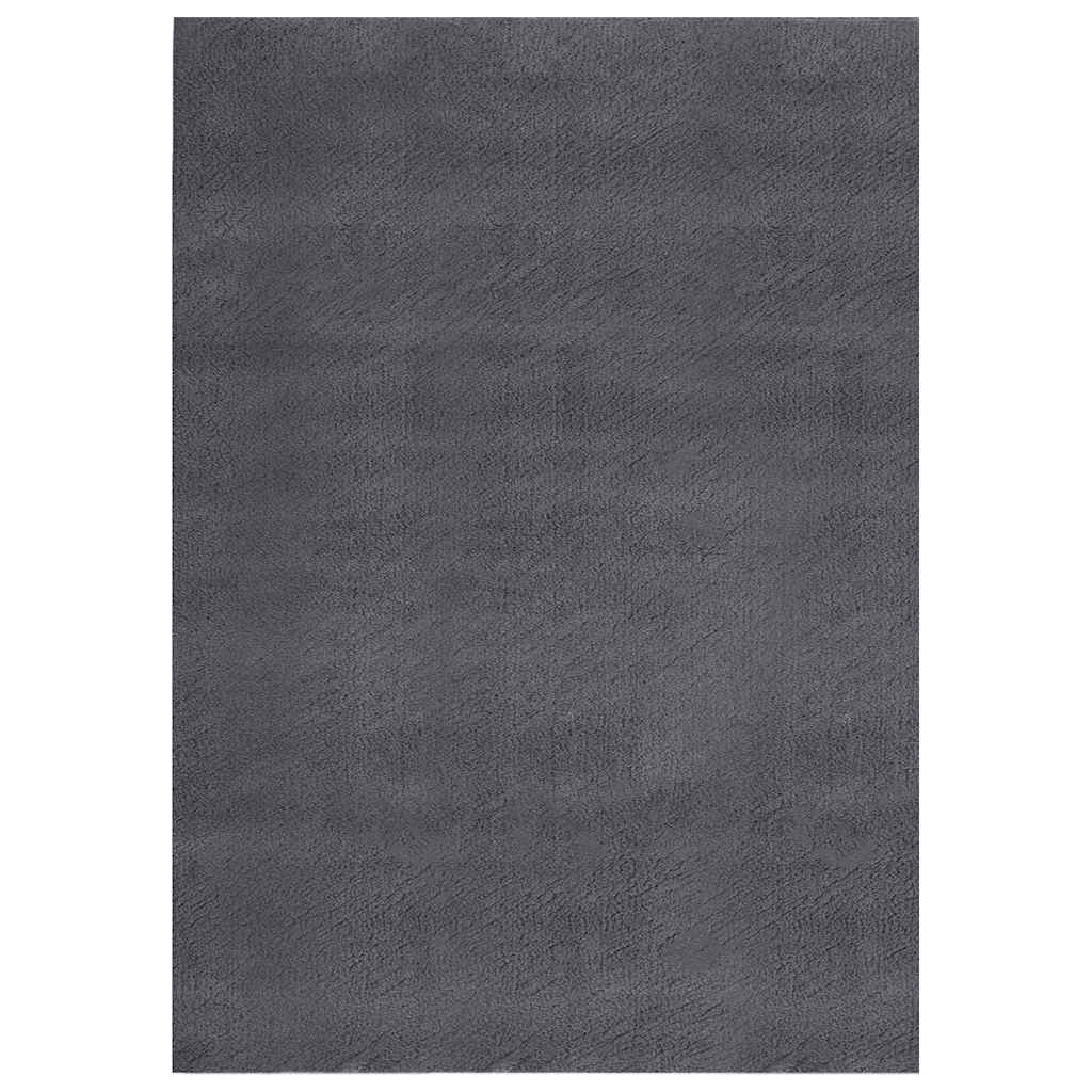 Washable Rug Soft Shaggy 160x230 cm Anti Slip Anthracite