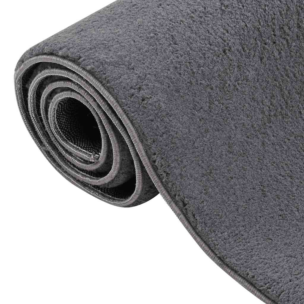 Washable Rug Soft Shaggy 160x230 cm Anti Slip Anthracite