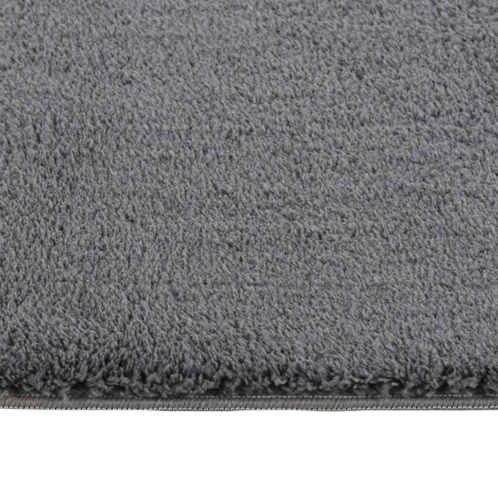 Washable Rug Soft Shaggy 160x230 cm Anti Slip Anthracite