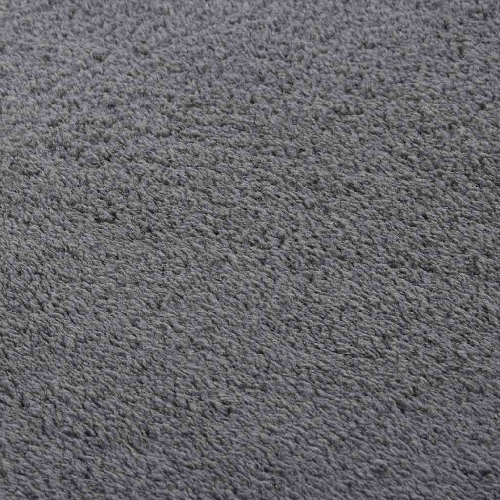 Washable Rug Soft Shaggy 160x230 cm Anti Slip Anthracite