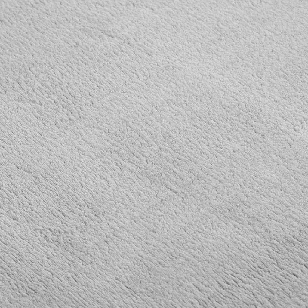 Washable Rug Soft Shaggy 160x230 cm Anti Slip Grey