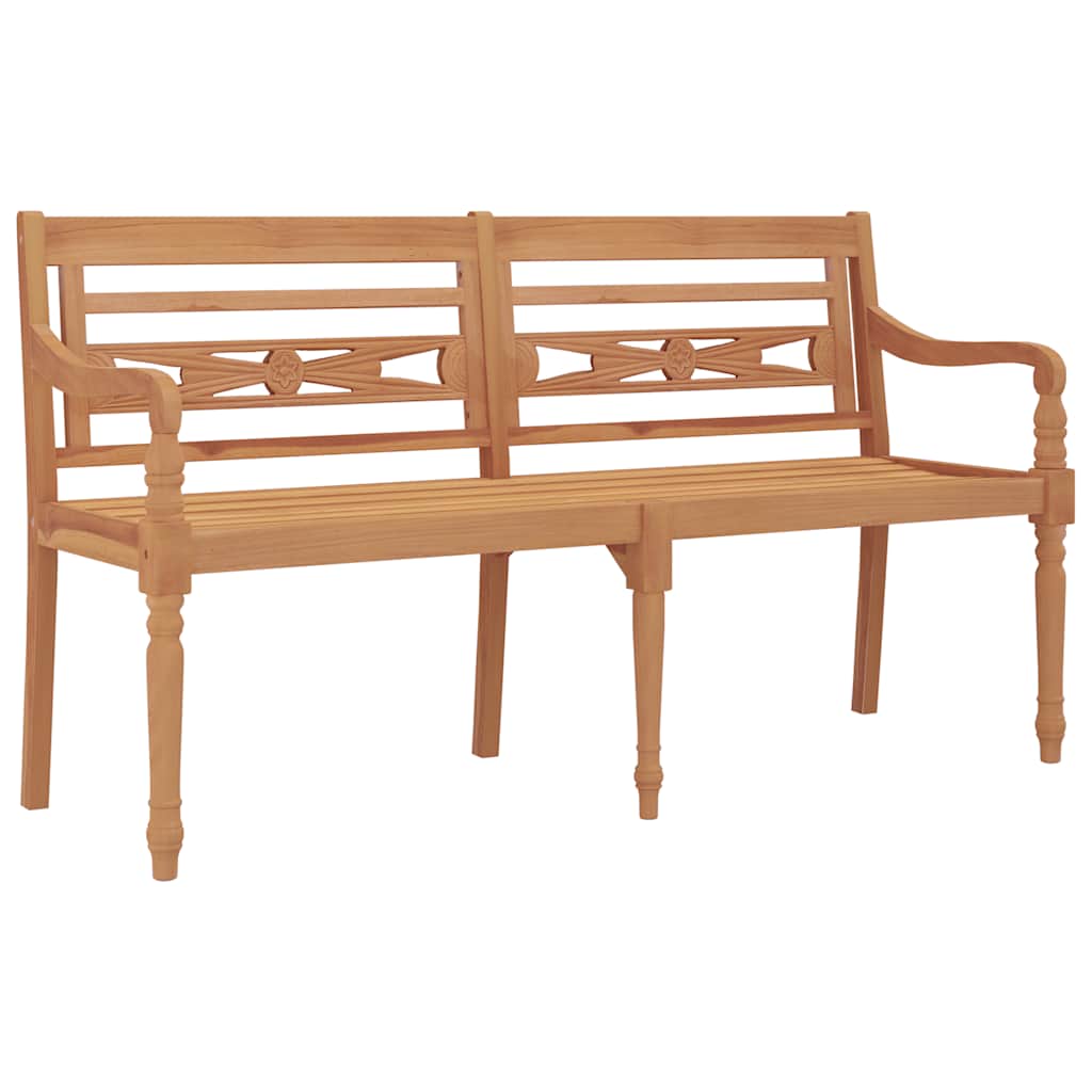 Batavia Bench | Teak Brown | Solid Teak Wood | 150 cm