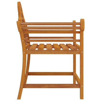 Garden Chair | Set of 2 | Natural Teak | Solid Teak Wood | Medium