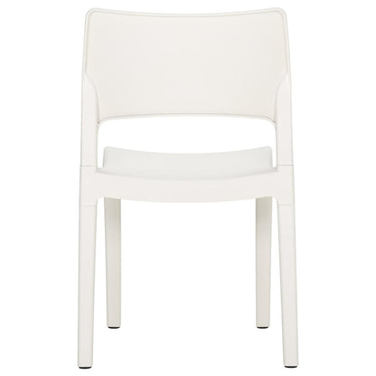 Garden Chair | Set of 2 | White | Polypropylene | Standard | Stackable