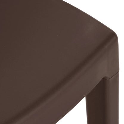 Garden Chair | Set of 2 | Mocha | Polypropylene | Standard | Stackable