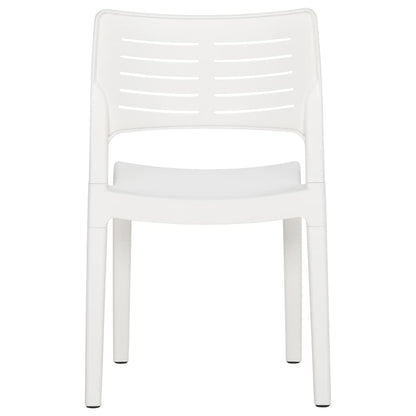 Garden Chair | Set of 2 | White | Polypropylene | Standard | Stackable