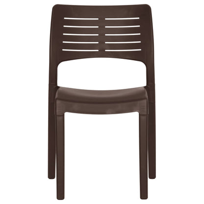Garden Chair | Set of 2 | Mocha | Polypropylene | Standard | Ergonomic