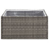 Garden Planter Grey 80x80x40 cm Poly Rattan