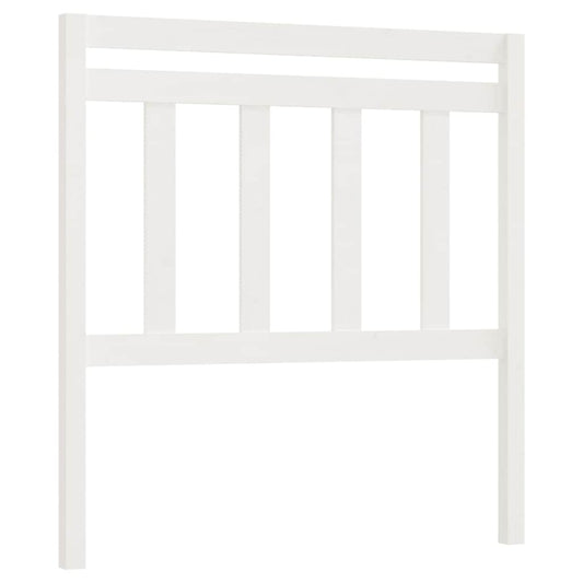 814080 vidaXL Bed Headboard White 106x4x100 cm Solid Wood Pine