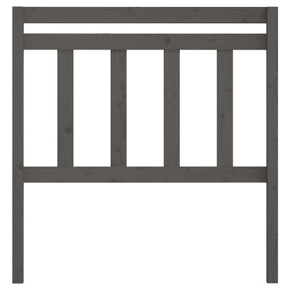 814081 vidaXL Bed Headboard Grey 106x4x100 cm Solid Wood Pine