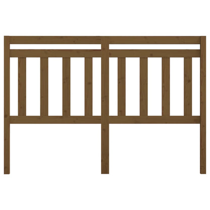 814087 vidaXL Bed Headboard Honey Brown 126x4x100 cm Solid Wood Pine