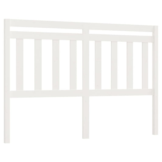 814095 vidaXL Bed Headboard White 146x4x100 cm Solid Wood Pine